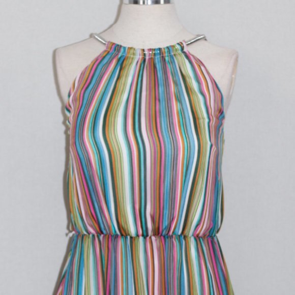 Multi Color Stripe Dress - Picture 9 of 15